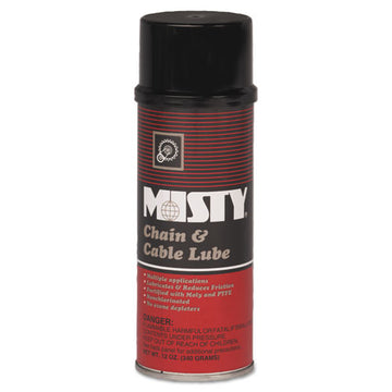 Misty® Chain And Cable Spray Lube, Aerosol Can, 12 Oz, 12-carton freeshipping - TVN Wholesale